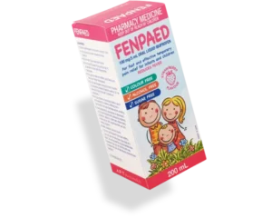 Fenpaed® Ibuprofen Oral Liquid reduces pain and fever in infants and children.