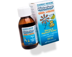 Histaclear® Oral Liquid - allergy and hay fever relief for adults and children aged 2 years and up.